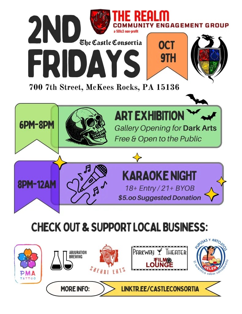 October 2nd Friday - Dark Arts Gallery Opening & Karaoke