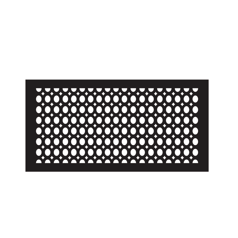 Solid Steel Air Return Grille | Vent Cover 9"x20"-Oval