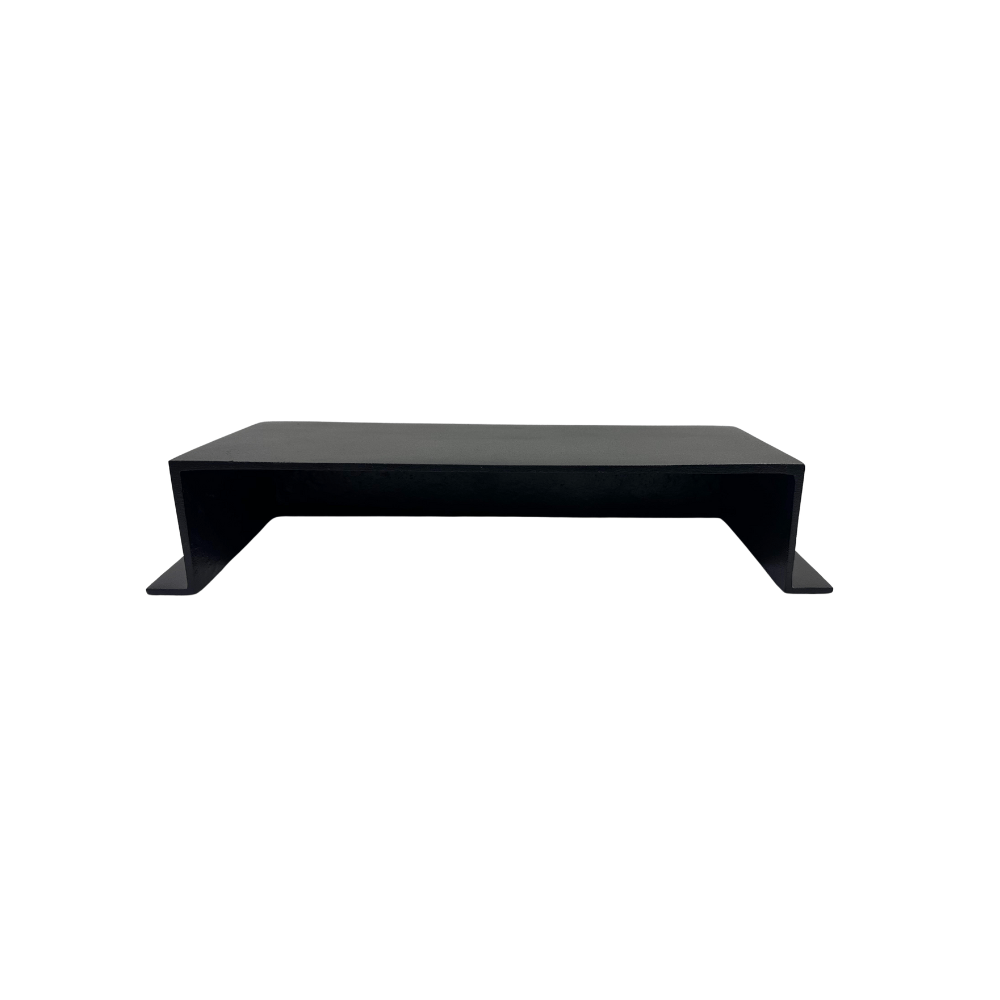 Cast aluminum air deflector/ Diverter 4x10 black square