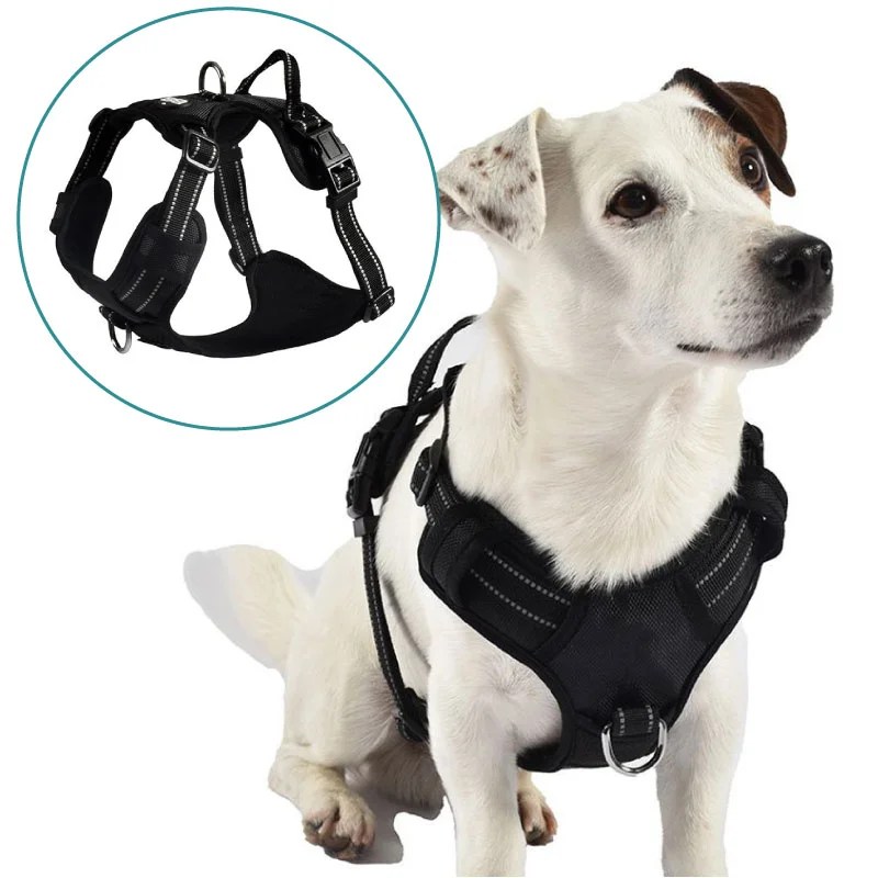 Arnés Manos Libres Para Perros Pequeños – Bolsa De Transporte Ajustable, Poliéster Resistente, Bolsillos Laterales – Ideal Para Pasear, Viajar O Salir De Compras
