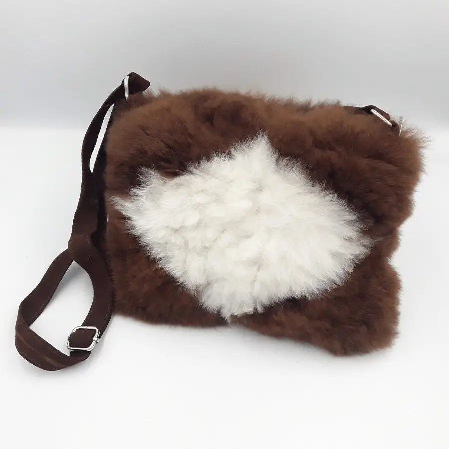 Alpaca Fur Bag Big Diamond