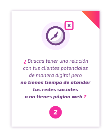 ¿Buscas tener una relación con tus clientes potenciales de manera digital pero no tienes tiempo de atender tus redes sociales o no tienes página web?