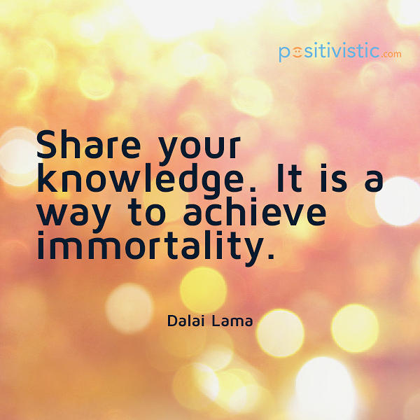 sharing knowldege