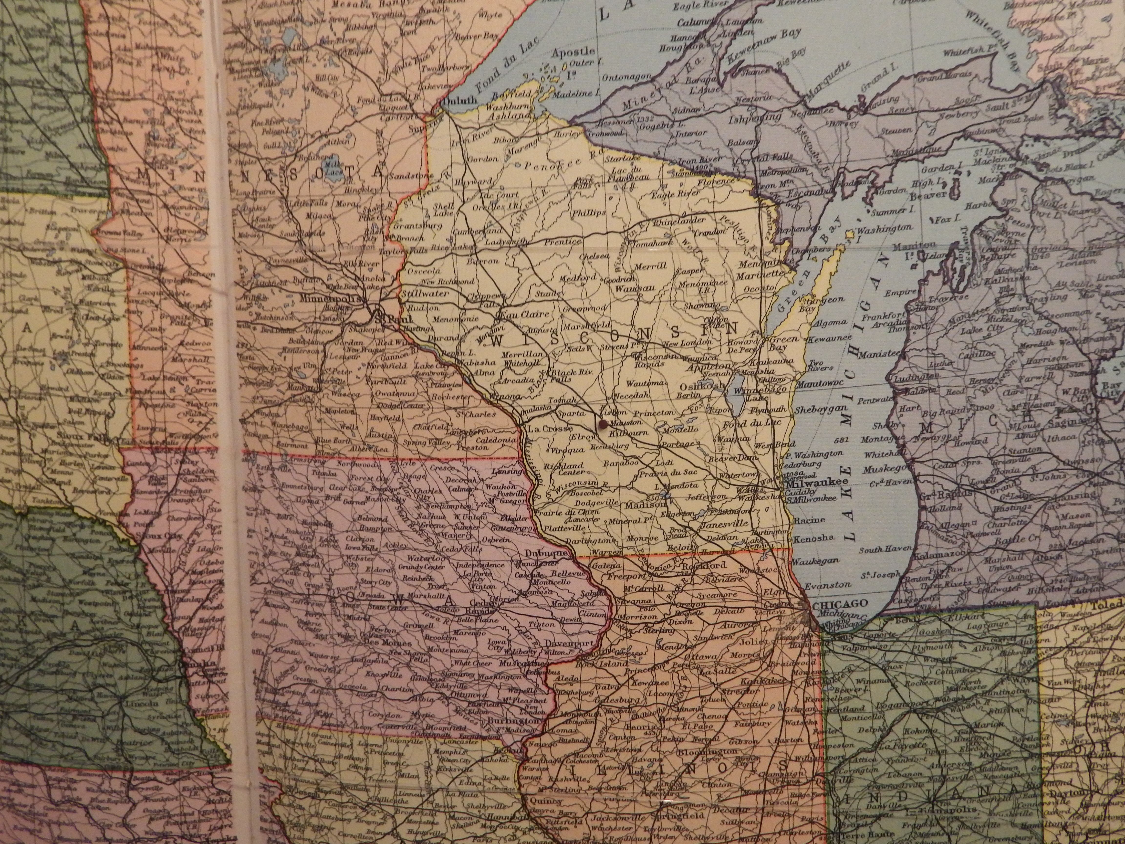 Close up of one of the maps