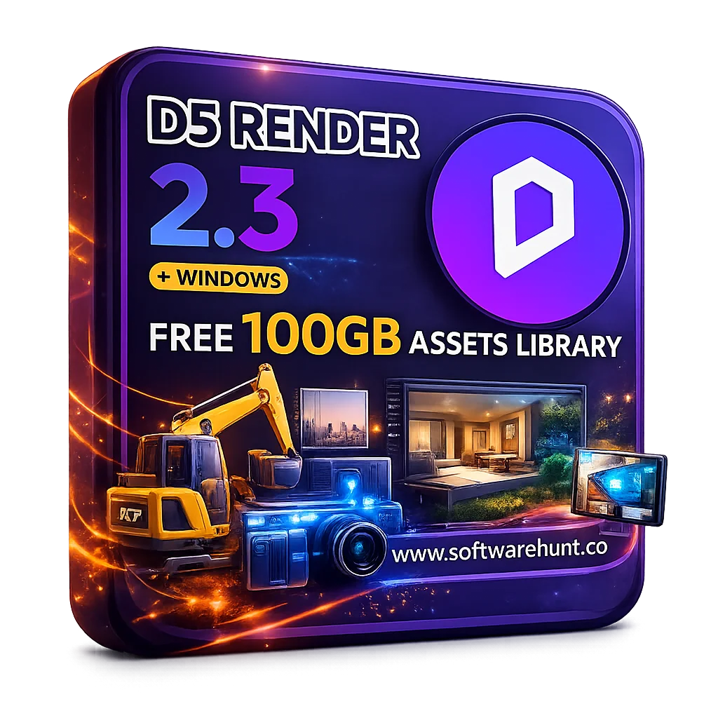 D5 Render v2.3.0 FREE 100GB Assets Library Lifetime For Windows (64-Bit)