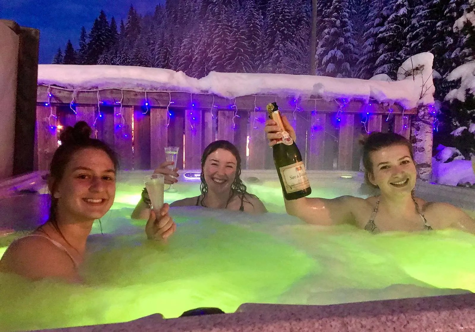 Jacuzzi at Chalet Blubell, Les Gets