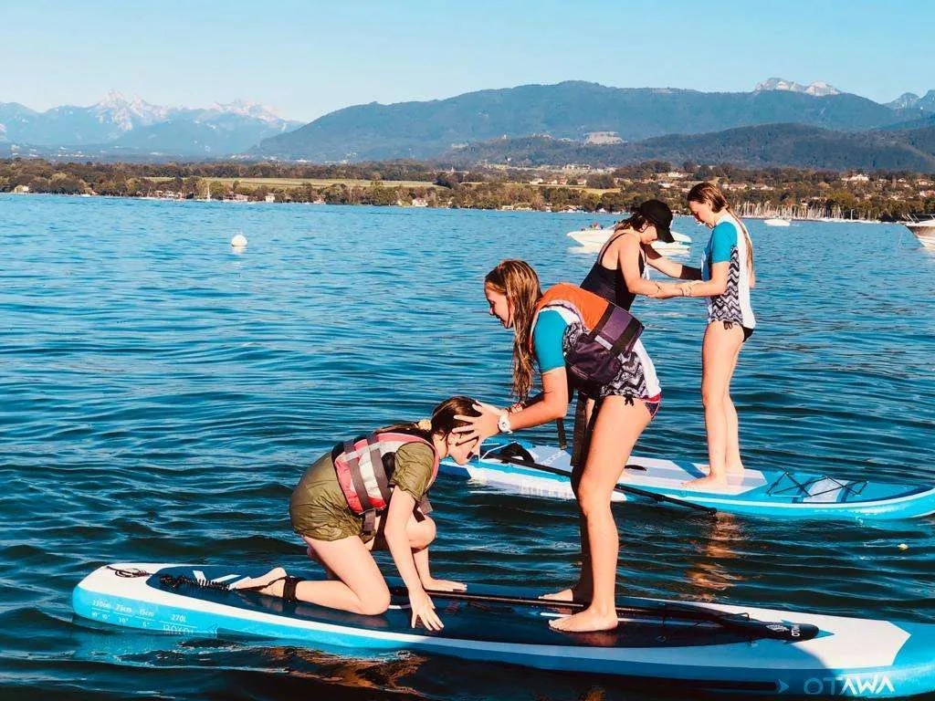Paddleboarding from Les Gets