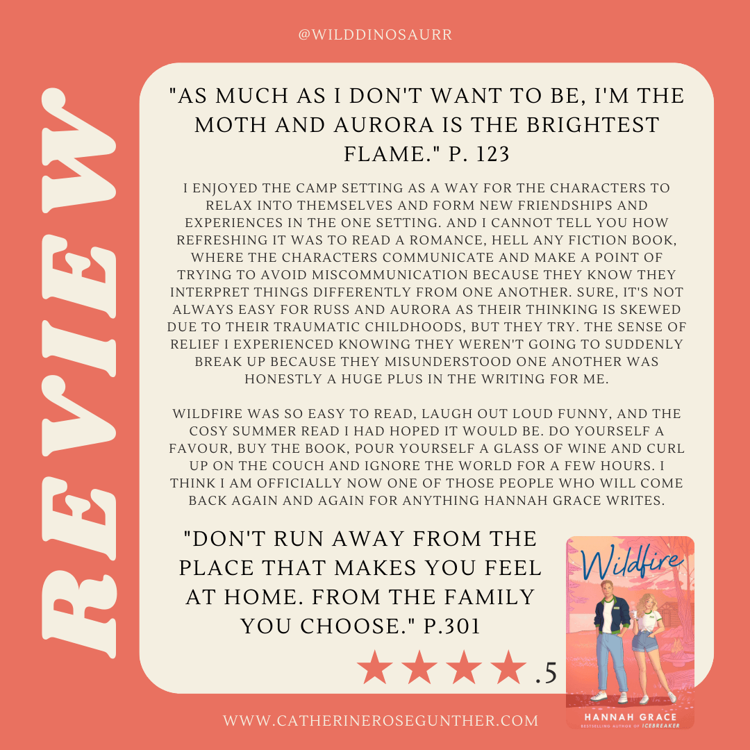 Wildfire by Hannah Grace Review Card 2