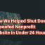 How We Helped Shut Down a Spoofed Nonprofit Website in Under 24 Hours