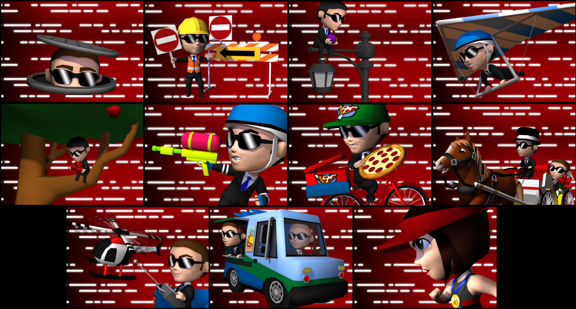 Amelia vs. the Marathon: Screenshots: 3DsMax, Unity