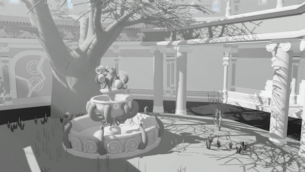 Color Thief: Octopus Temple Inside: 3DsMax, Unity