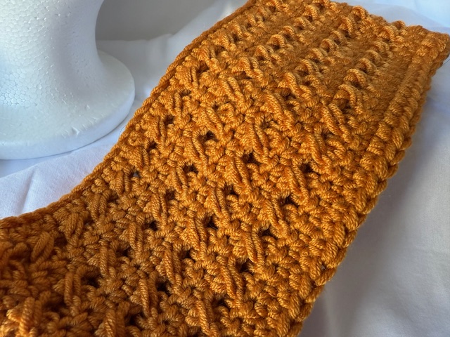 Criss-Cross Crochet Headband | Mustard Yellow
