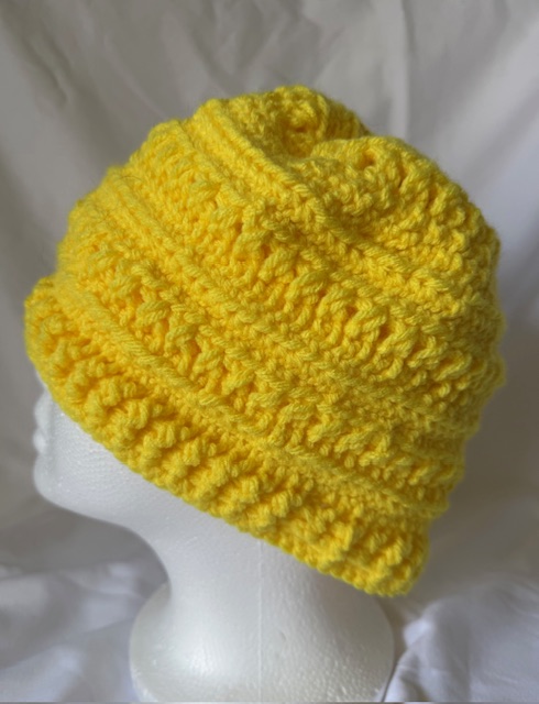 Crochet Beanie | Bright Yellow