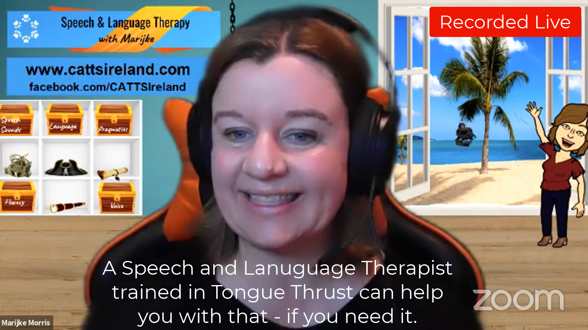 What is a tongue thrust?