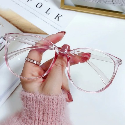 Transparent Glasses Frame Unisex Anti Blue Light Round Eyewear Optical Spectacle Eyeglass