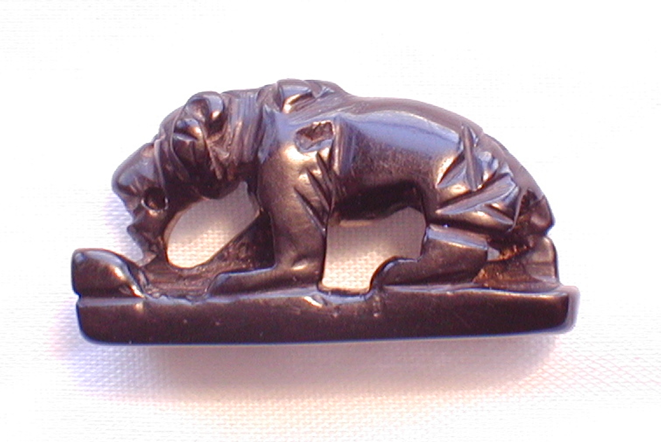 Jet bear figurine