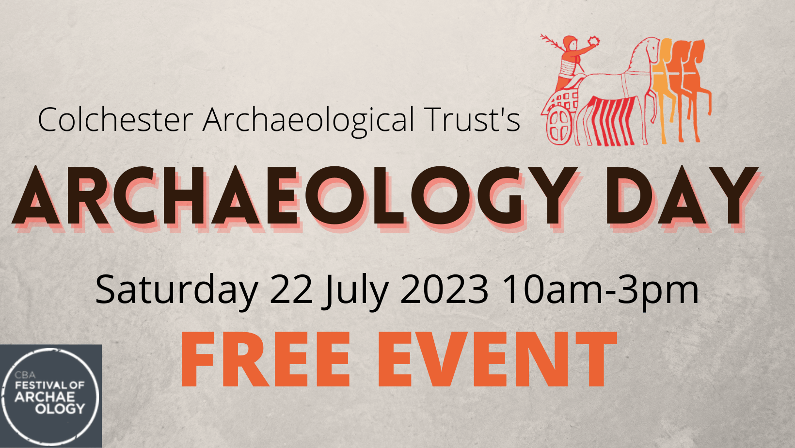 Banner for archaeology day