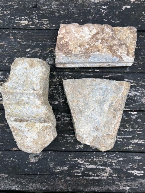 Collection of three pieces of purbeck marble