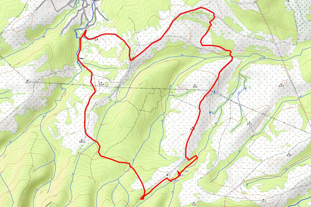 Ся на край поляны, чтобы выйти в каньон реки лакруш. M 09 2013 Novosvobodnaya Carskaya Chasovnya R Lakrush Pesh Budkova Novosvobodnaya Caucasia Ru