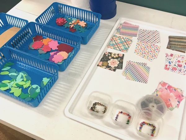 Paper and supplies for sticky note holders