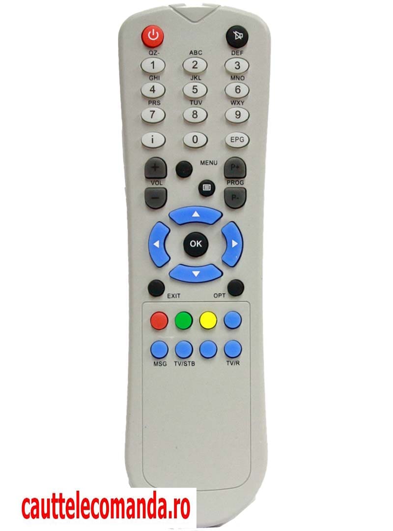 Telecomanda pentru Reciver Digi 2 avand aceleasi functii si aceeasi dispozitie a butoanelor dupa cum se vede in poza de prezentare. Telecomanda inlocuieste originalul. Va rugam sa verificati compatibilitatea cu cea originala Functioneaza cu doua Baterii R 3 ( AAA)