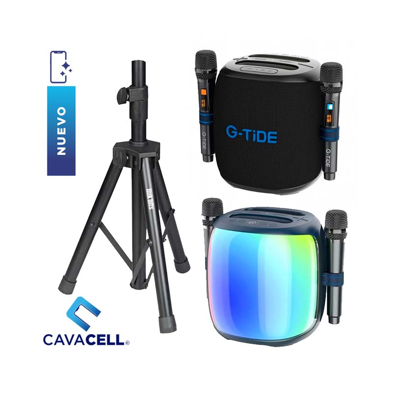 BOCINA G-TIDE – THUNDERBASS 100W – AZUL + BASE GRATIS