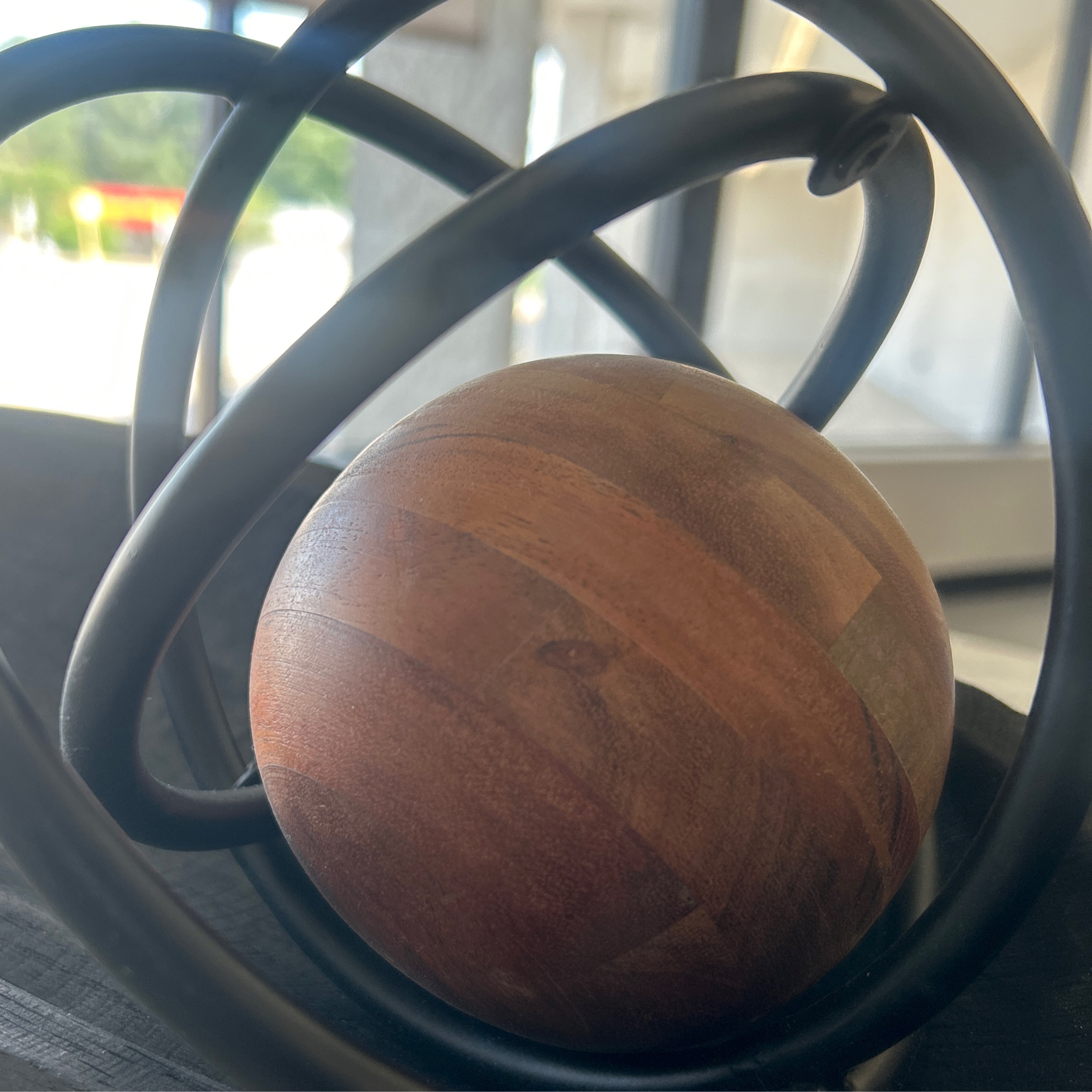 Wooden/Black Ball - Image 1