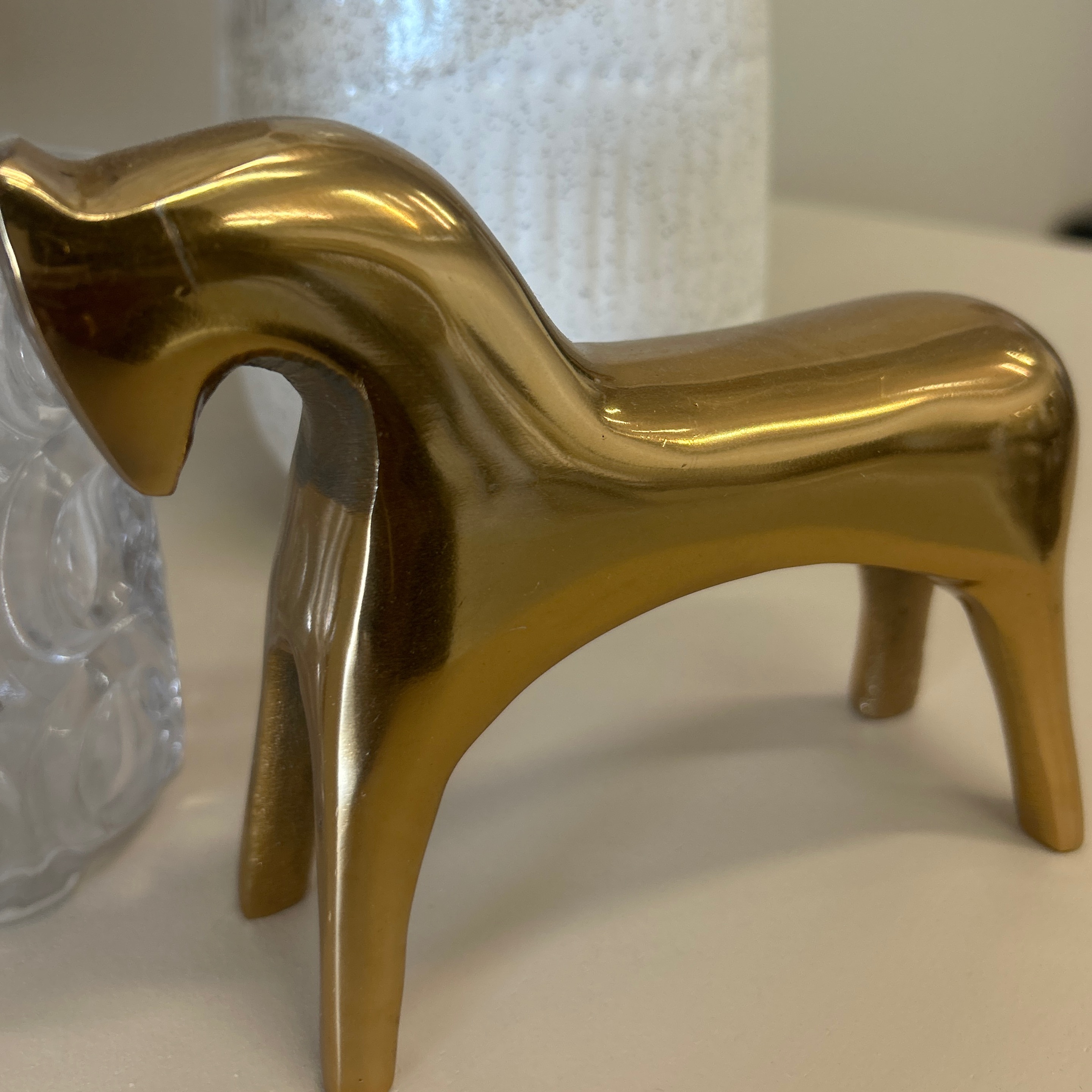Mini Gold Horse x2 - Image 1