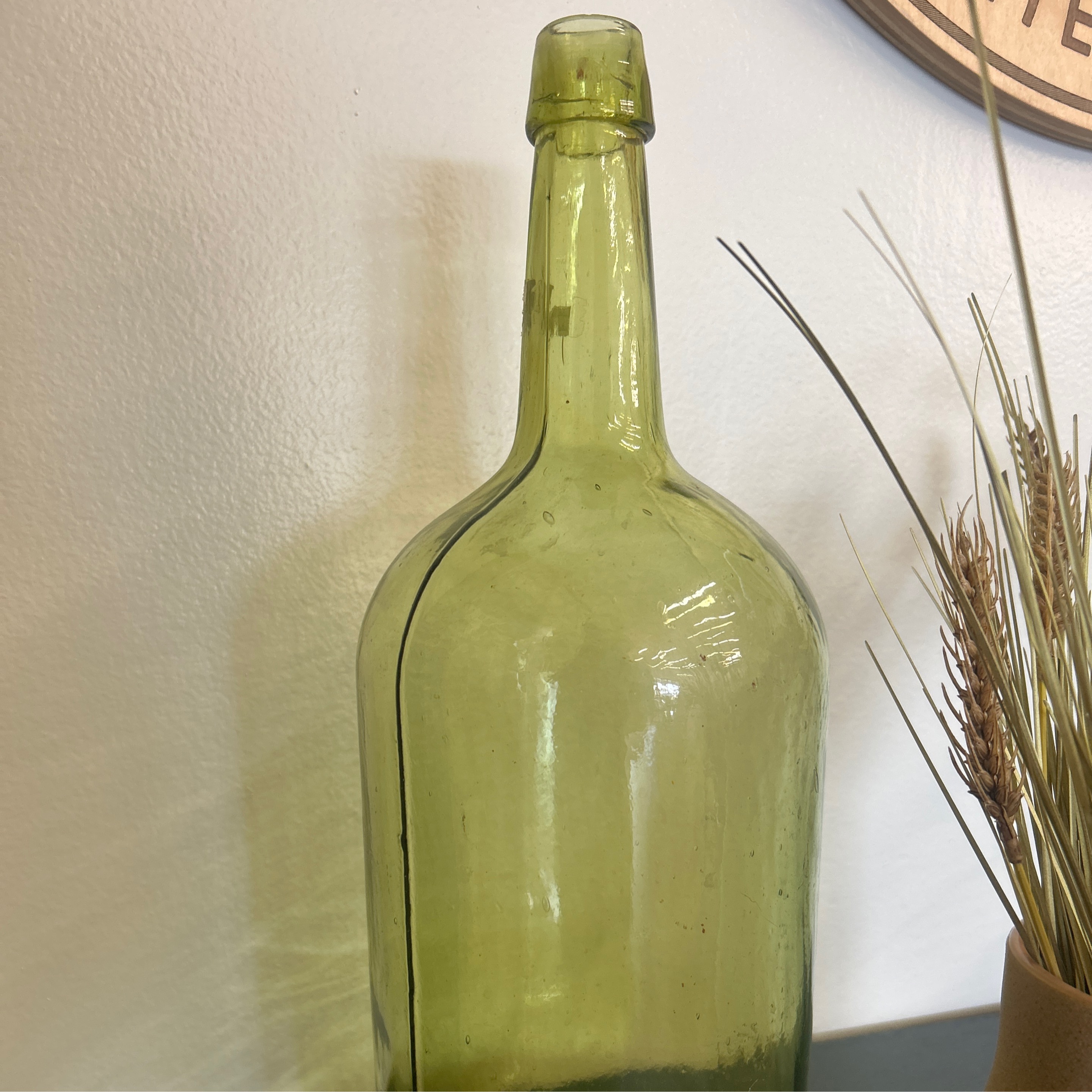 Green Bottle Vase - Image 1