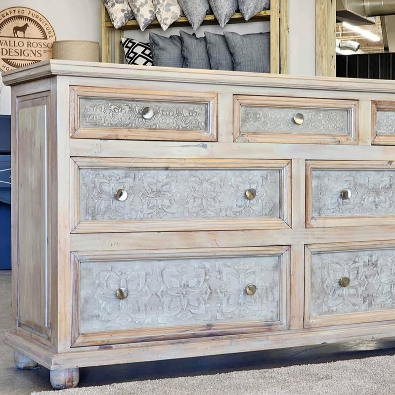 Carved Wood Dresser