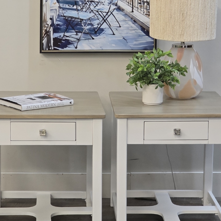 Driftwood Nightstand Pair