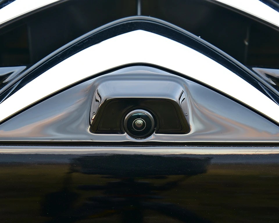 close up of car camera for parking assistance