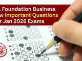 Ca Foundation Law Important Questions Jan 2026