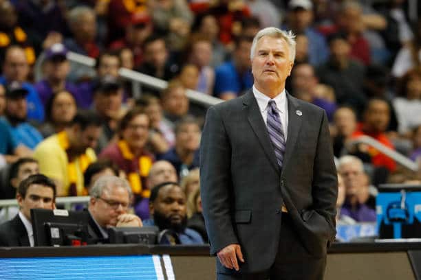 Bruce Weber coaches from the sidelines