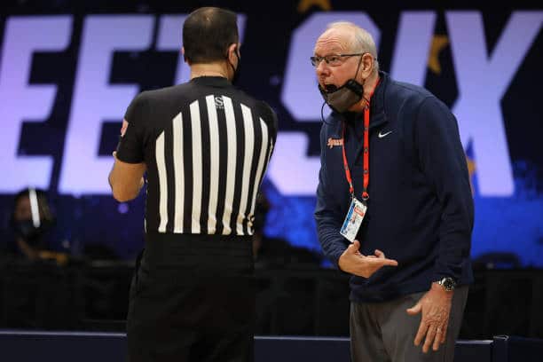 Syracuse basketball head coach Jim Boeheim
