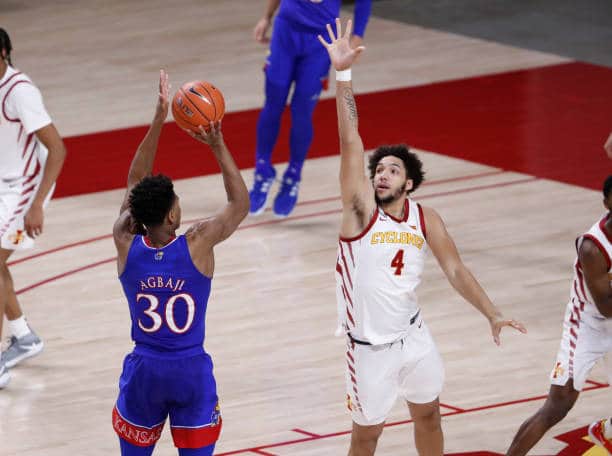 Big 12 basketball stars Ochai Agbaji and George Conditt
