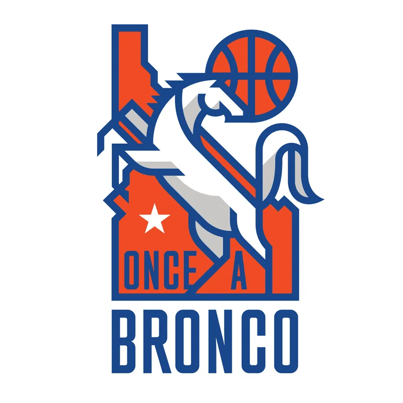 Once a Bronco Logo