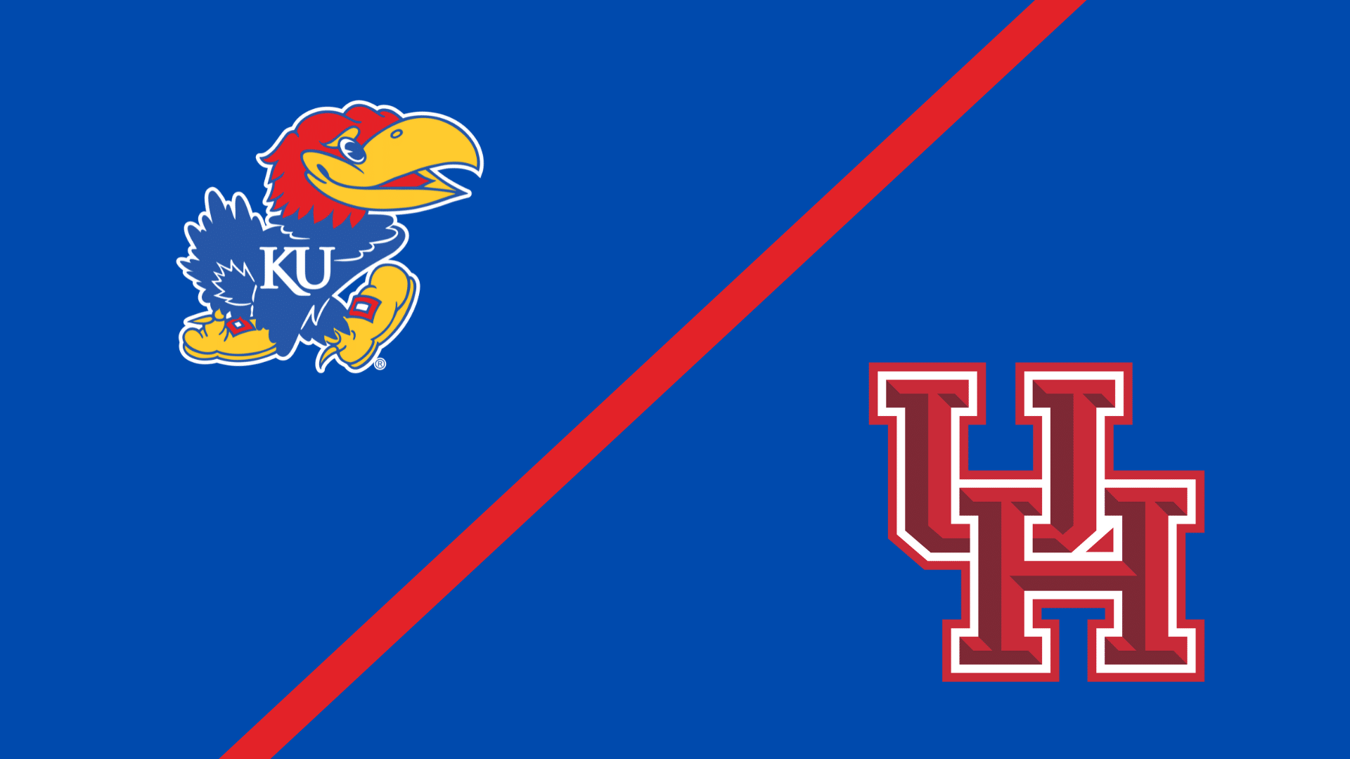 Houston basketball vs Kansas GFX