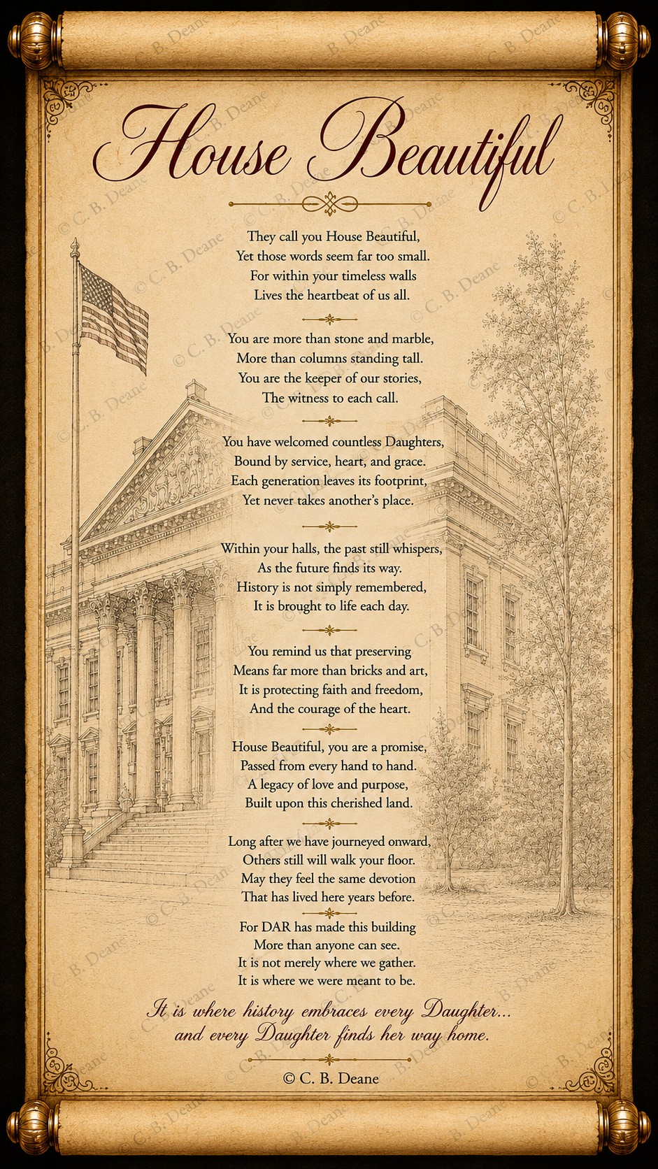 House Beautiful | Heritage Collection Keepsake Scroll