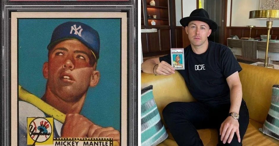 Rare Mickey Mantle Card Sells For Record Breaking 5 2 Million Cbs News 1989 Bowman Reprint 1953 Bowman Mickey Mantle Insert Card New 2 from 200 449 shipping.