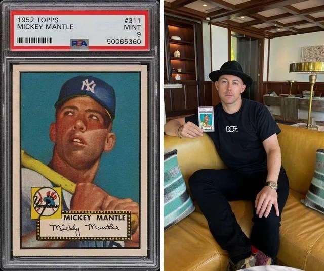 Mickey Mantle 1989 Bowman Sweepstakes Collector Card Vintage Jumbo Gift Man Cave Ebay 