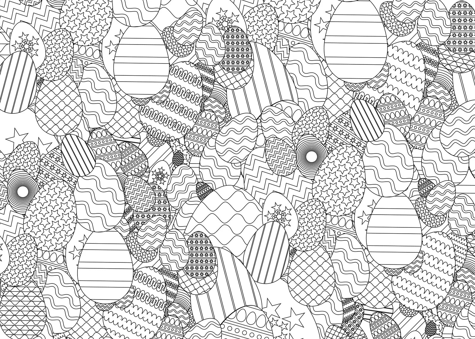 Premium Vector Zentangle Easter Eggs - High Resolution City Patterns for Desktop