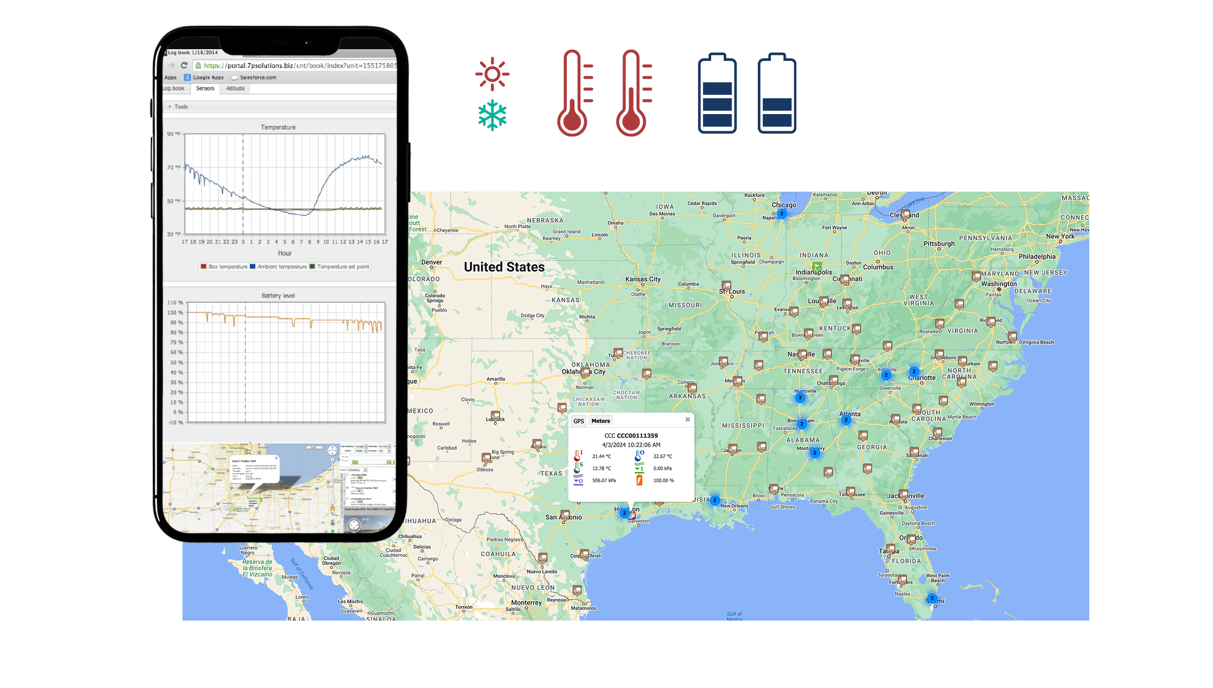 phone tracking cold shipping