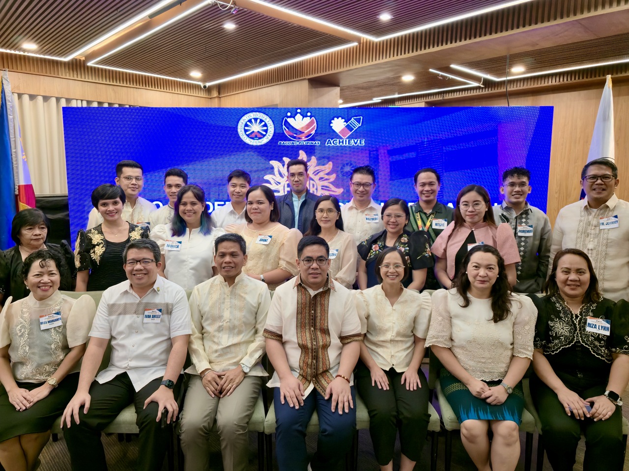 CCDC Pres. Sherry Junette Malaya-Tagle joins CHED officials and various schools leaders during the FLAIR Masterclass.