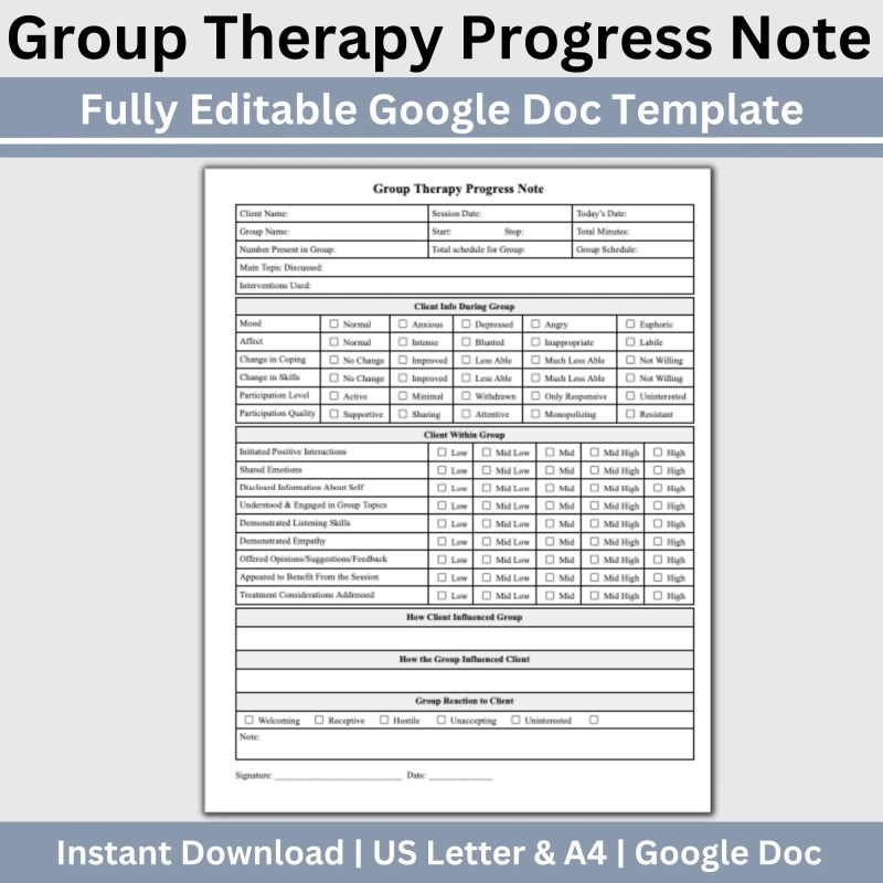 Counseling Notes Template Group Therapy Progress Note Template - Download Beautiful Vintage Pattern | HD