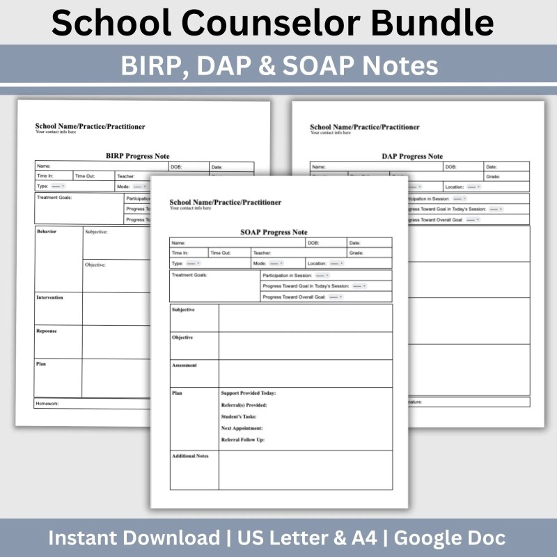 Standard Progress Note Bundle Printable Fillable Tpt - Geometric Pictures - Artistic High Resolution Collection