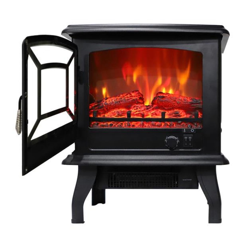 Zokop Sf57b 17a00 17 Inch 1400w Freestanding Fireplace Fake Wood Overstock 32138427