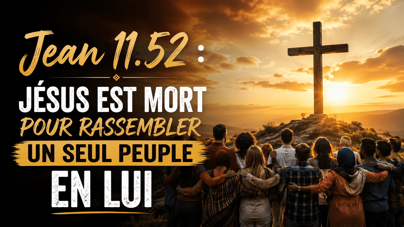 Jean 11.52 : Jésus est mort pour rassembler un seul peuple en lui