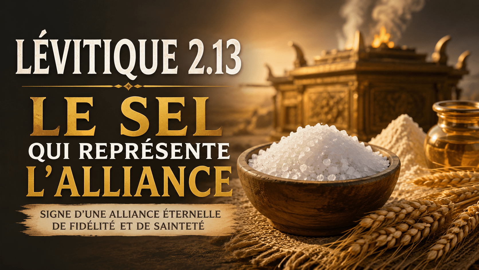 Lévitique 2.13, le sel de l’alliance