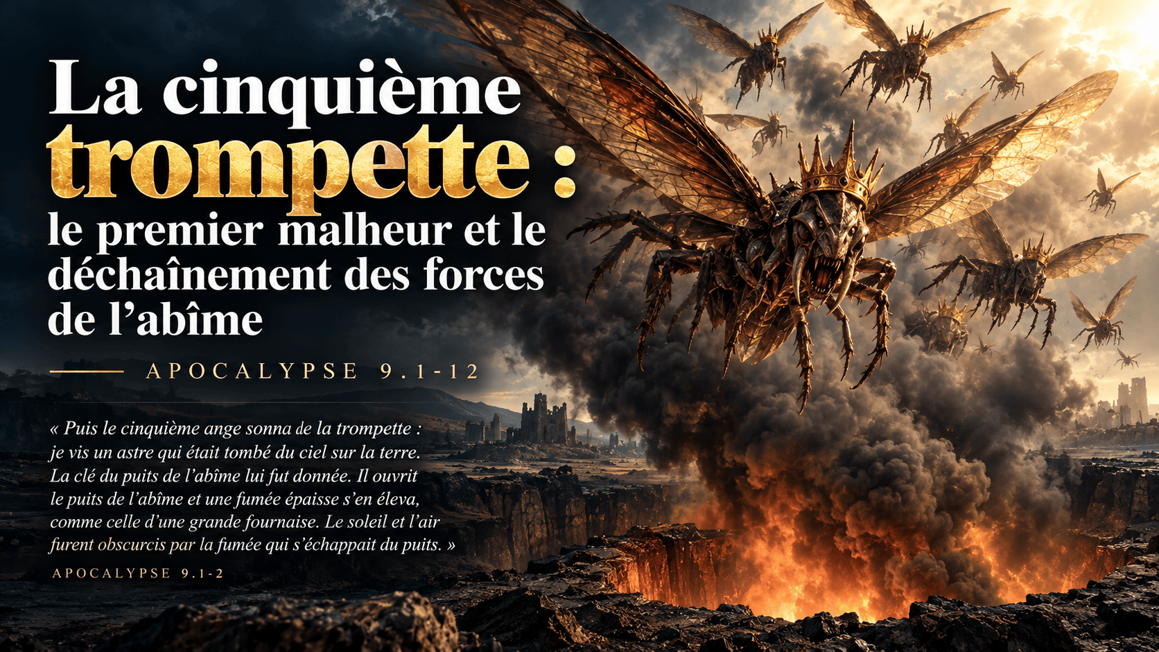 La cinquième trompette : le premier malheur et le déchaînement des forces de l’abîme (Apocalypse 9.1-12)